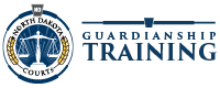 The full version of the ND Courts Guardianship Training website logo.